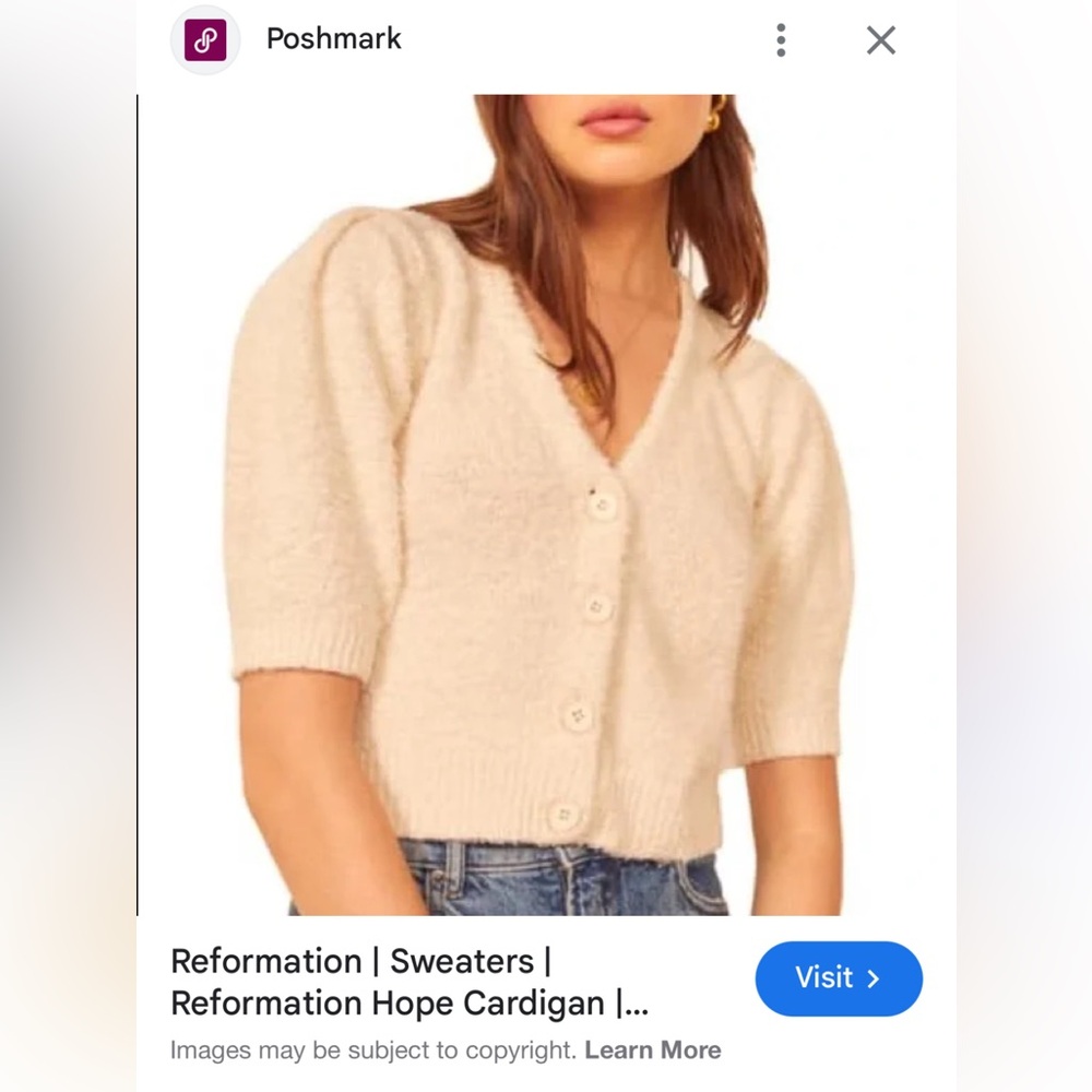 Anthropologie x ASTR the Label, Alba puff sleeve cardigan - Picture 11 of 11